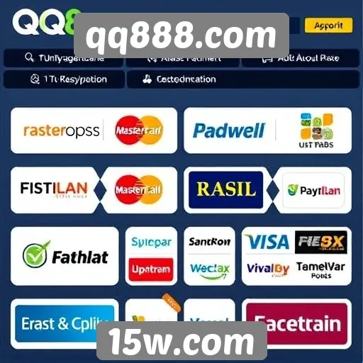 Variedade de opções de pagamento no qq888.com